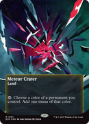 Meteor Crater (0161) (Borderless) (Galaxy Foil) [Edge of Eternities: Stellar Sights]