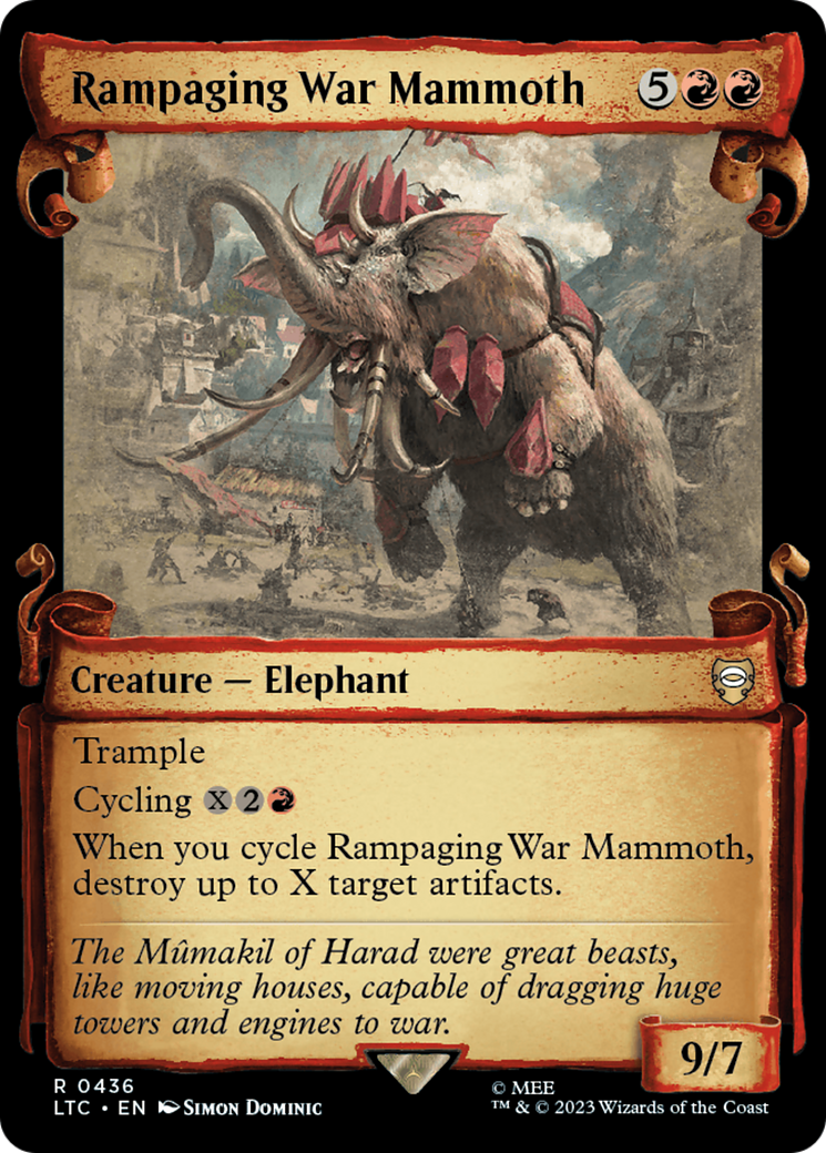 Rampaging War Mammoth [The Lord of the Rings: Tales of Middle-Earth Commander Showcase Scrolls]