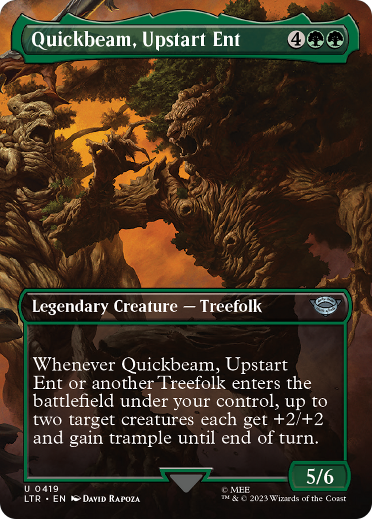 Quickbeam, Upstart Ent (Borderless Alternate Art) [The Lord of the Rings: Tales of Middle-Earth]