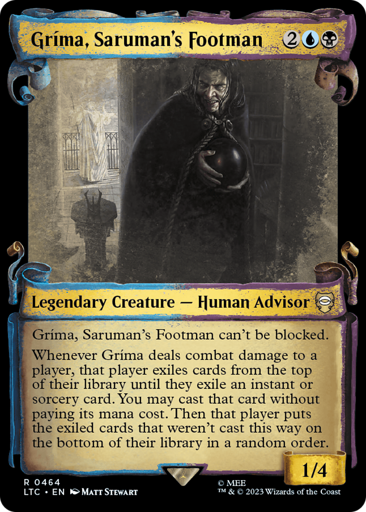 Grima, Saruman's Footman [The Lord of the Rings: Tales of Middle-Earth Commander Showcase Scrolls]