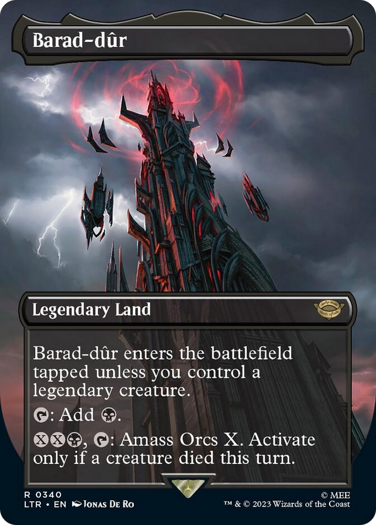 Barad-dur (Borderless Alternate Art) (340) [The Lord of the Rings: Tales of Middle-Earth]